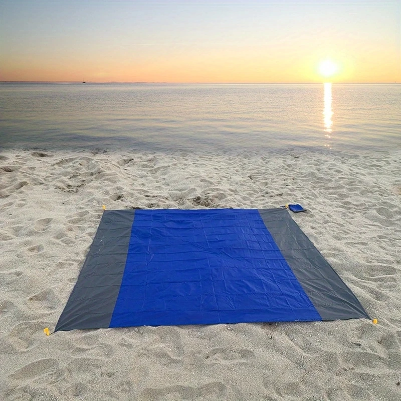 Description Picture 5 of itemBeach Blanket Sandfree 82″ x 79″ Quick Drying Compact Soft Pocket Outdoor Beach Stuff Mat, Waterproof Picnic Blanket Beach Stuff