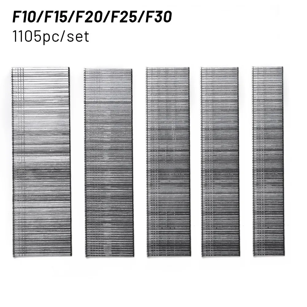 Description Picture 2 of item1105pcs F15/F20/F25/F30 Straight 10/15/20/25/30mm Brad Nails For DIY Home Gardening Furniture Woodworking