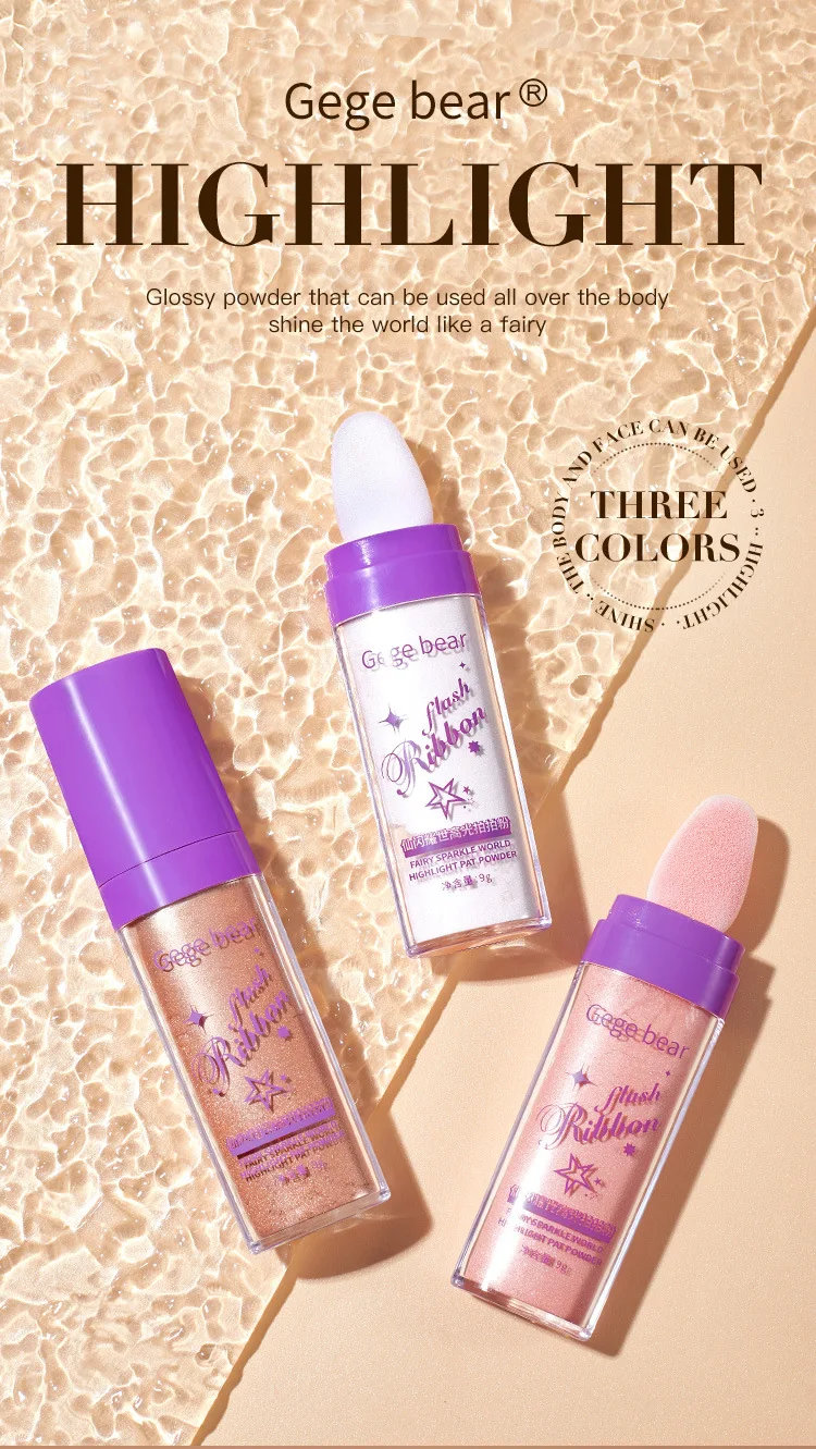 Description Picture 2 of itemHighlighter Powder White Moonlight Polvo De Hadas Glitter Shimmer Contour Shading Illuminator for Women Face Body Makeup