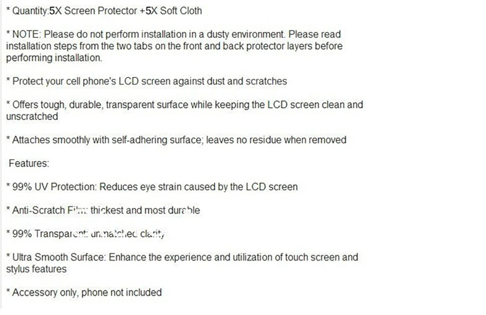 Description Picture 3 of itemNew 5PC/Lot CLEAR PET High Quality Screen Protector For Huawei MateBook X Pro 2020 13.9-inch Guard Cover Film