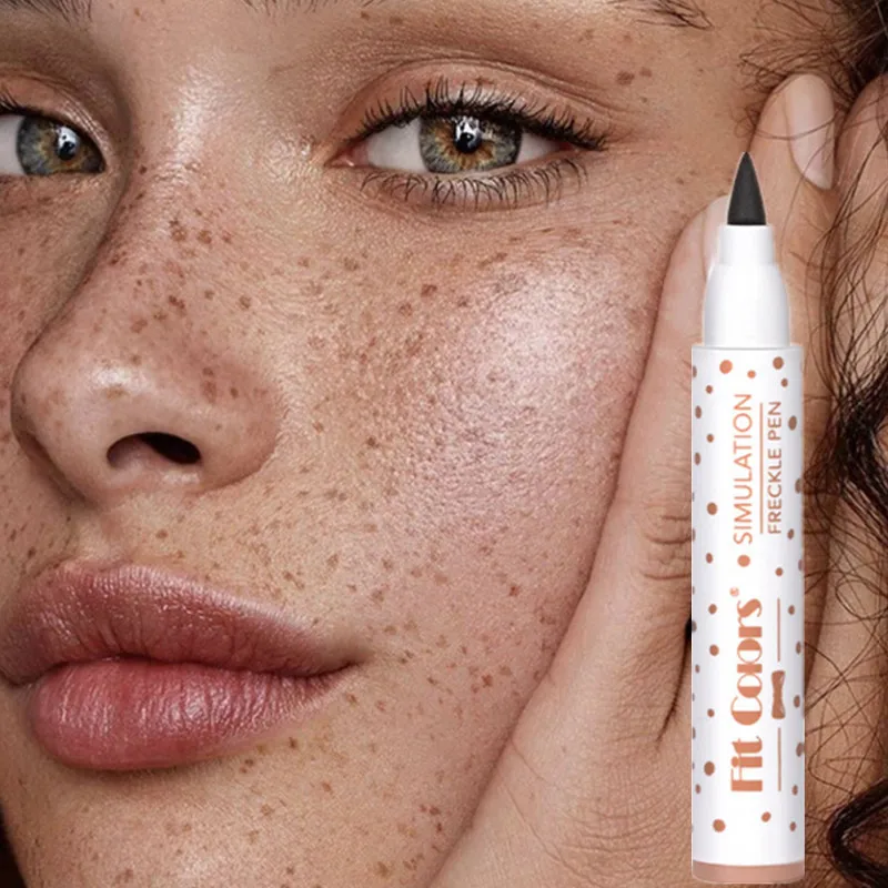 Description Picture 4 of itemFake Freckles Pen Natural Waterproof Fake Freckles Pen Long Lasting Look Dot Spot Pen for Women Face Makeup Tool