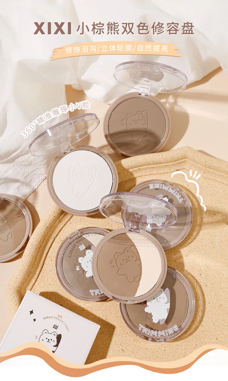 Description Picture 2 of itemXixi Contouring Matte Highlight Make Up Face Body Sculptor Shading Bronzer Contour Powder Palette Shadows Cosmetics Cute Makeup