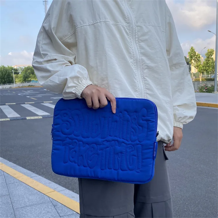 Description Picture 2 of itemEmbroidery Pattern Cute Shockproof Laptop Sleeve Case Bag 11 13 14 Inch for Macbook Ipad For Samsung Laptop and Tablet Pouch