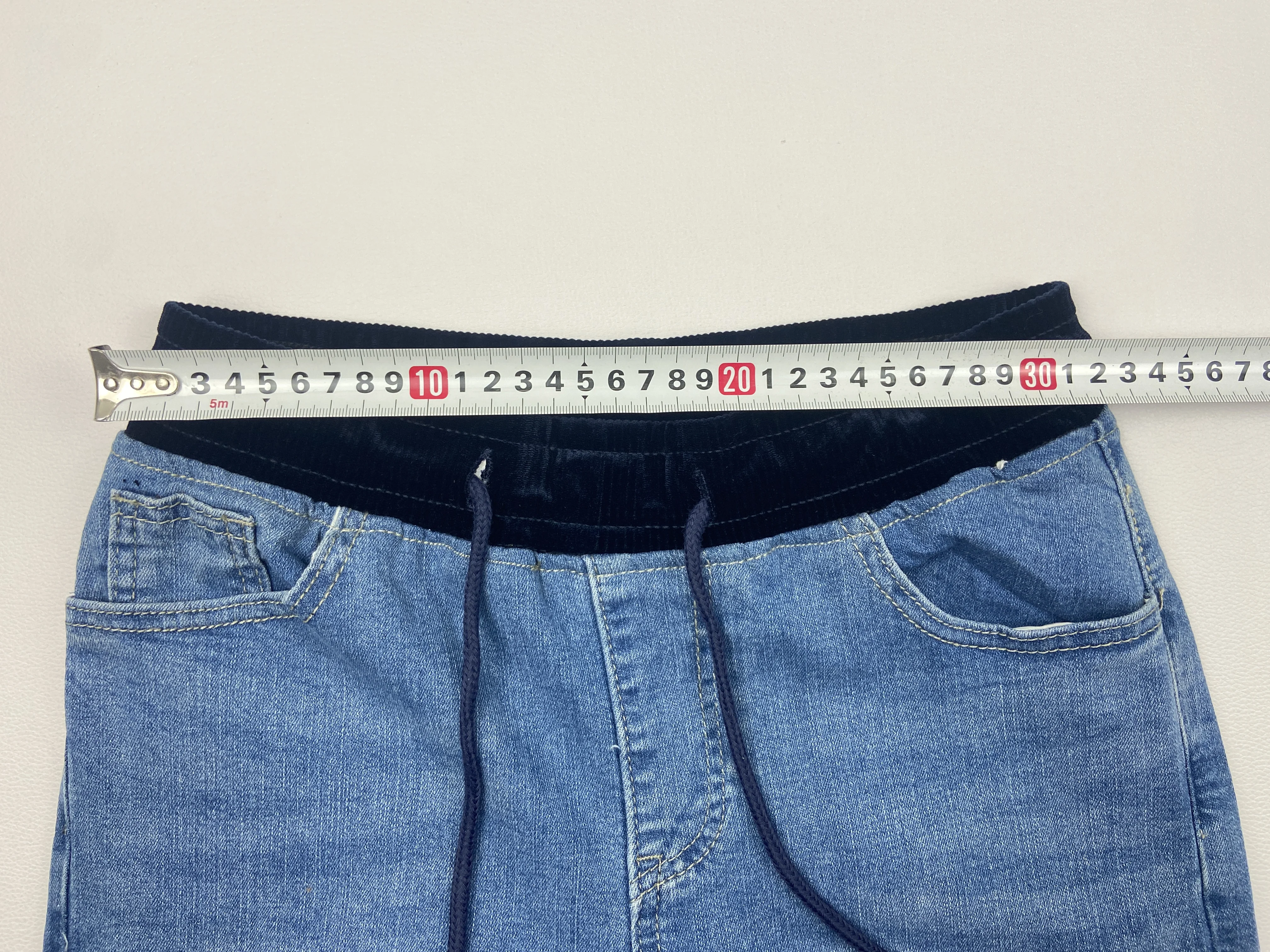 Description Picture 5 of itemOversize 34 Casual Baggy Jeans Women Elastic High Waist Vintage Wide Leg Vaqueros Spring Denim Pants Lace Up Straight Pantalones