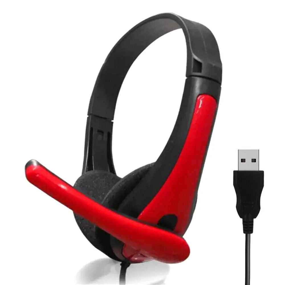 Play noise-canceling microphone wired headset universal USB gaming headset for PC/laptop