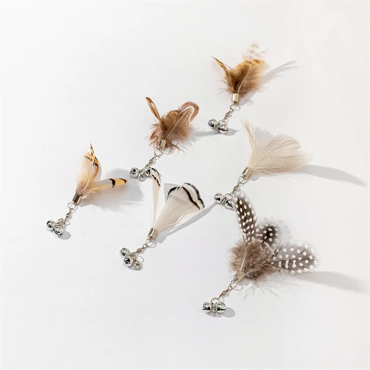 Description Picture 5 of itemShort Feather Cat Toy DIY Replace Cat Teaser Stick Replacement Pet Toy Accessories