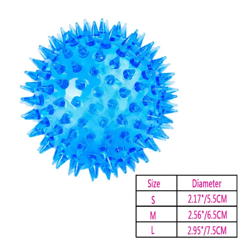 Description Picture 4 of itemPet Dog Toys Cat Puppy Sounding Toy Polka Squeaky Tooth Cleaning Ball Training Pet Teeth Chewing Toy 1pc Random Color