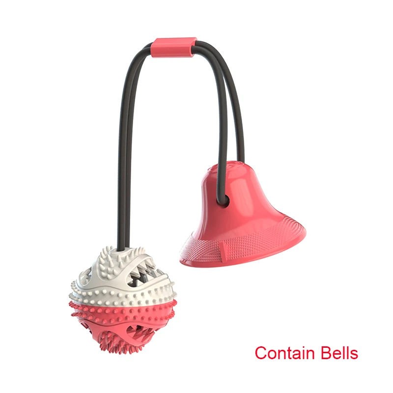 Dog Toys Silicon Suction Cup Tug Interactive Dog Ball Toys Slow Feeder Pet Chew Bite Tooth Cleaning Toothbrush Pet Food Toys