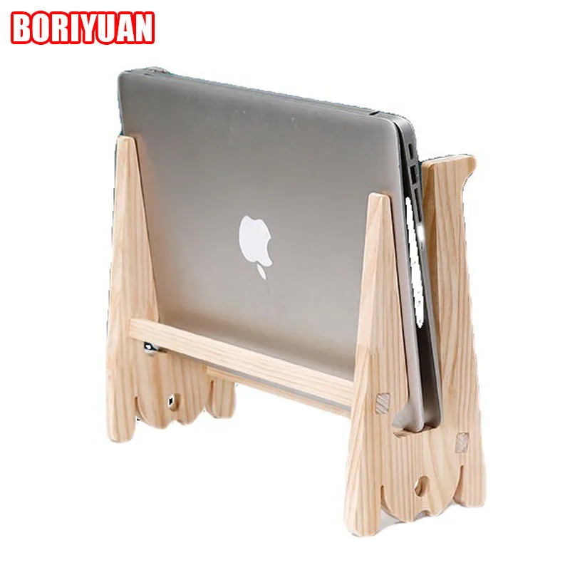 Solid Wood Laptop Stand Vertical Frame Cushion Height Bracket Cooling Base Desktop Increase Bracket Cooling Frame Increase Frame