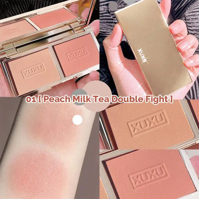2 Color Blush Palette Gentle Face Pigment Rouge 1pcs Face Makeup Cheek Rouge Face Contour Blush Face Blusher Face Makeup