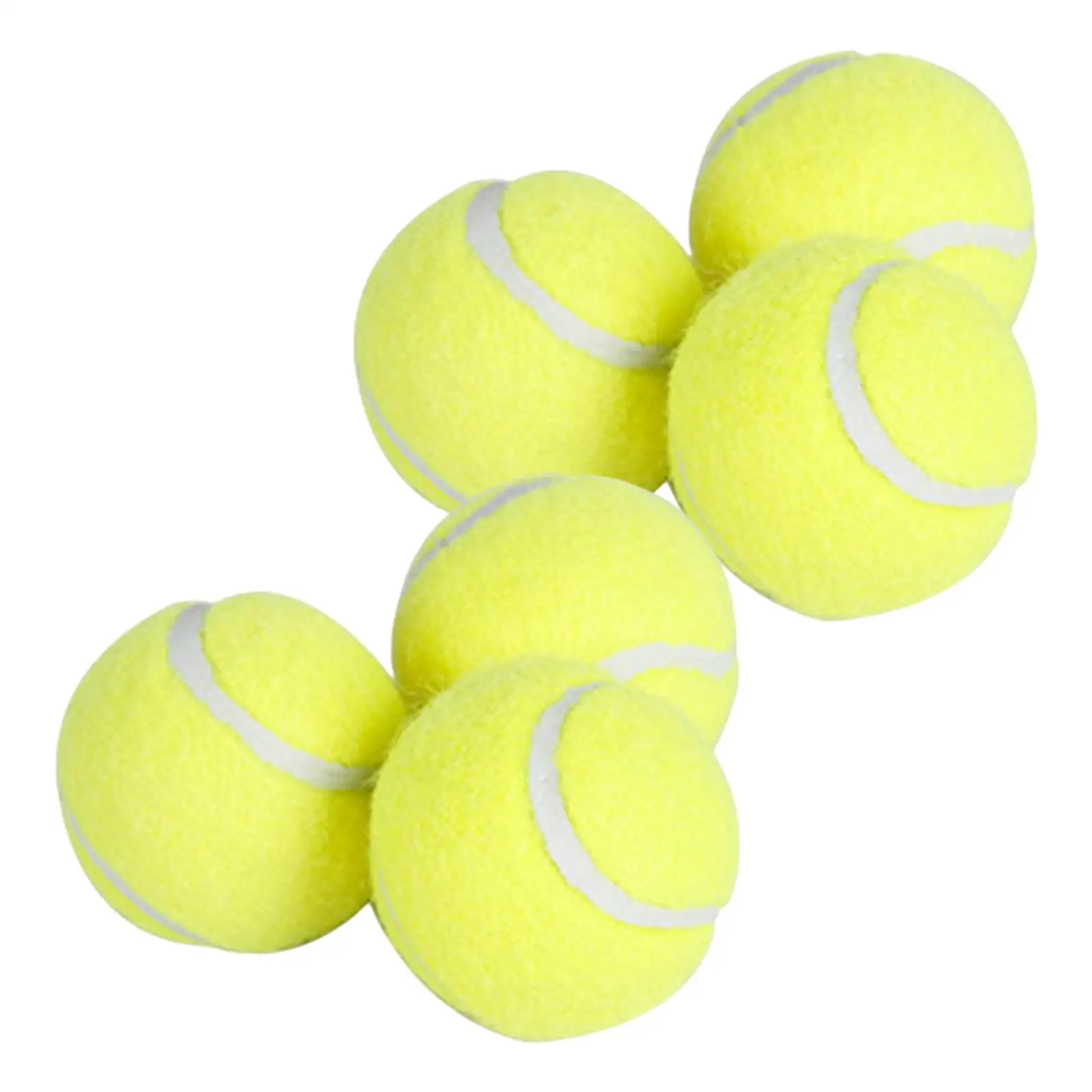6Pcs Tennis Balls High Bounce Practice Training Outdoor Elasticity Durable Tennis for Dogs Bite Chase and Chomp 5cm Dog Ball