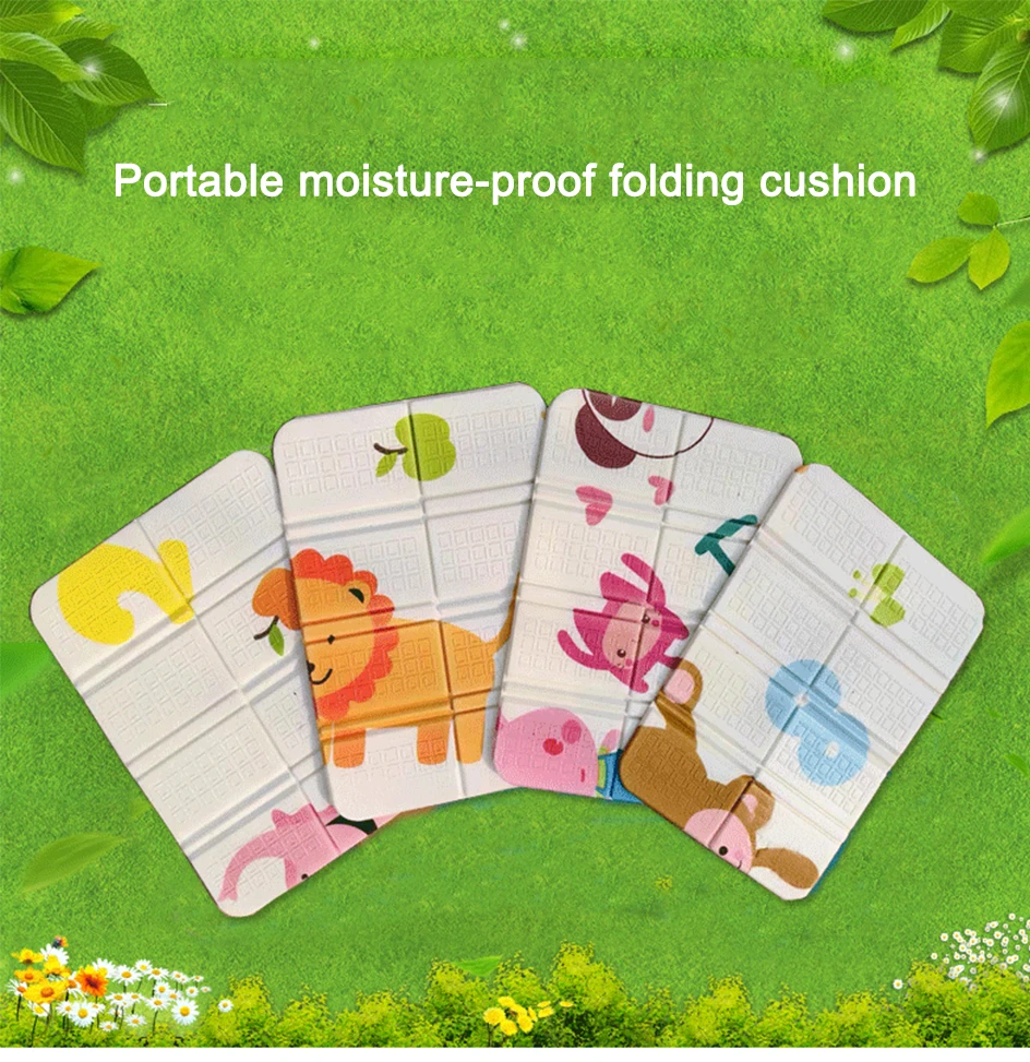 Description Picture 2 of item8-Zone Camping Folding Mat Kawaii XPE Foam Pad Anti-dirty Elasticity Cushion Outdoor Travel Hiking Moisture-proof Seat Portable