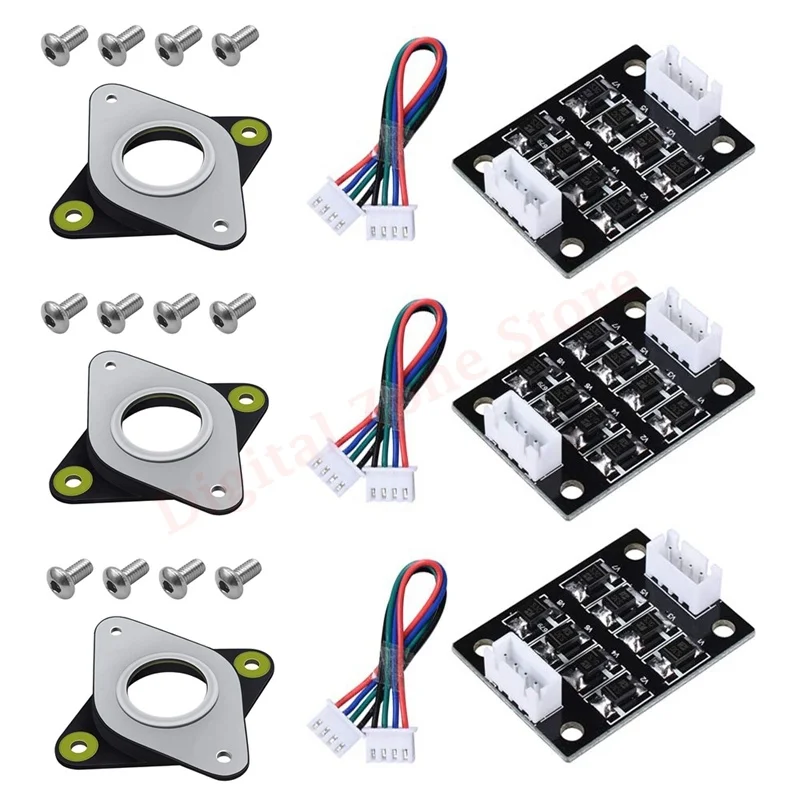 Description Picture 2 of item3Pcs  3D Printer Nema17 Stepper Motor Steel and Rubber Vibration Dampers with 3Pcs TL Smoother Addon Module for Ender 3,CR-10