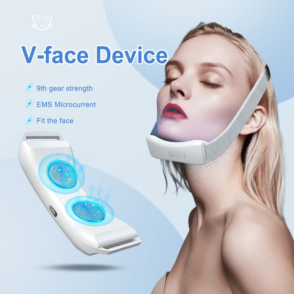 Description Picture 2 of itemEMS V-Face Beauty Device Intelligent Electric V- Face Shaping Massager Facial Lifting To Removing Double Chin Skin Tightening