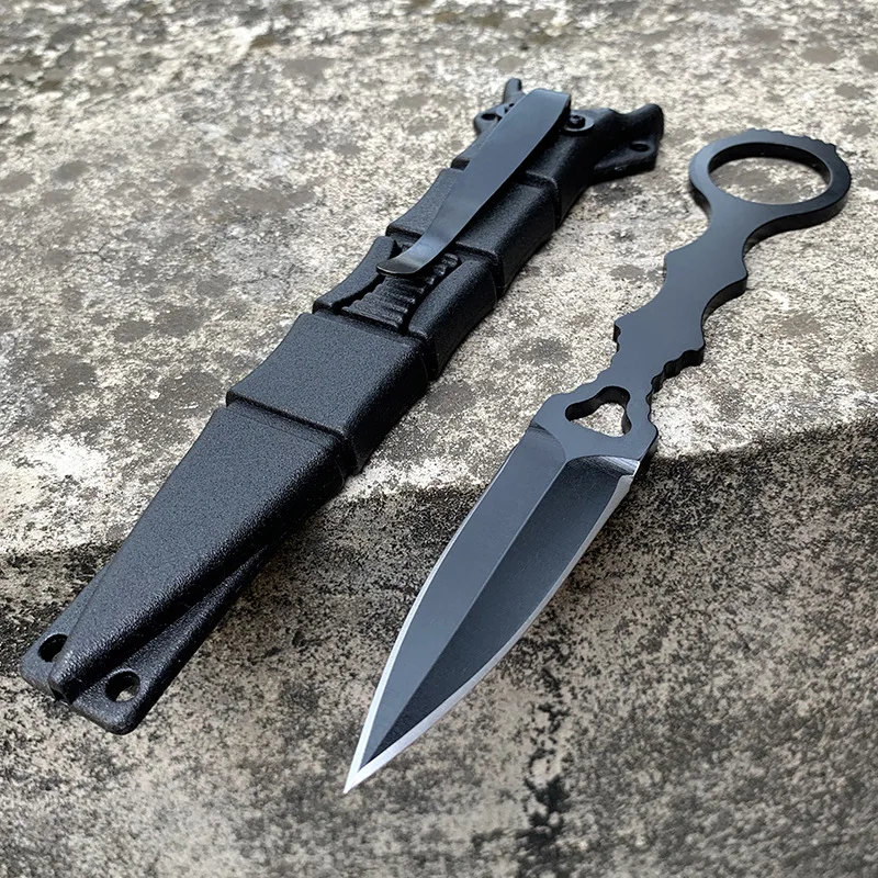 Description Picture 6 of itemFixed Blade Knife  sharp 440C steel blade with sheath Free shipping Outdoor field survival knife camping EDC tool