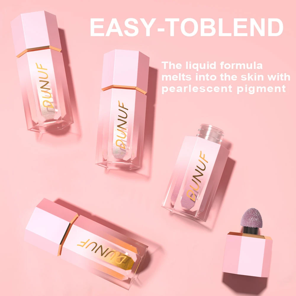 Description Picture 4 of item1/4Pcs Liquid Concealer High Gloss Face Contouring Brighten Highlighter Natural Stereo Lasting Shaping Enahnce Outline No Smudge