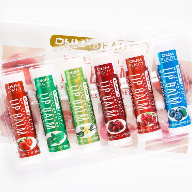 Description Picture 3 of itemDNM 6PCS Moisturizing Fruit Lip Balm Long Lasting Nourishes Reduce Lip Line Anti Aging Anti-drying Hydration Lip Care Lipstick