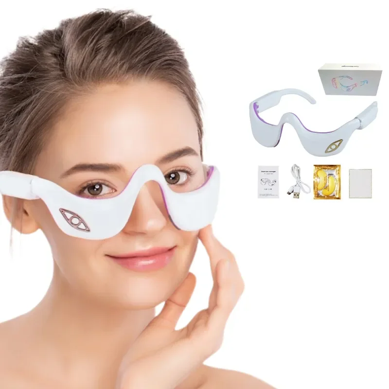 Description Picture 2 of itemIntelligent Vibration Micro-current Pulse Infrared Thermal Compression To Eliminate Dark Circles Beauty 3D Electric Eye Massager