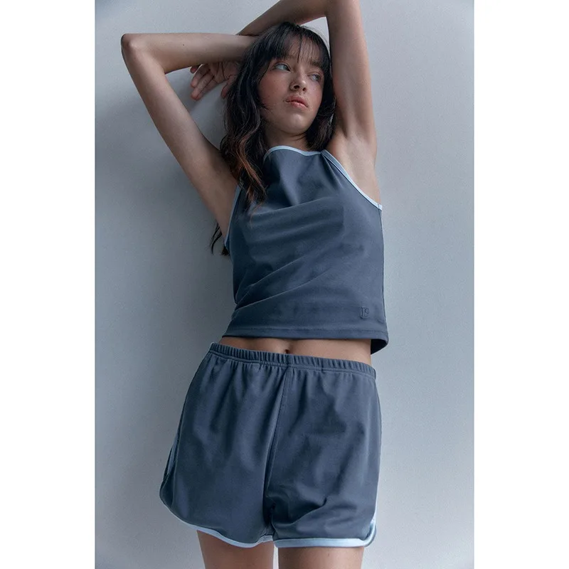Description Picture 5 of itemLowCl@ssic Casual Shorts for Women with Loose Bottoms and Sporty Home Wear, Elastic Waist, Early Autumn New Style