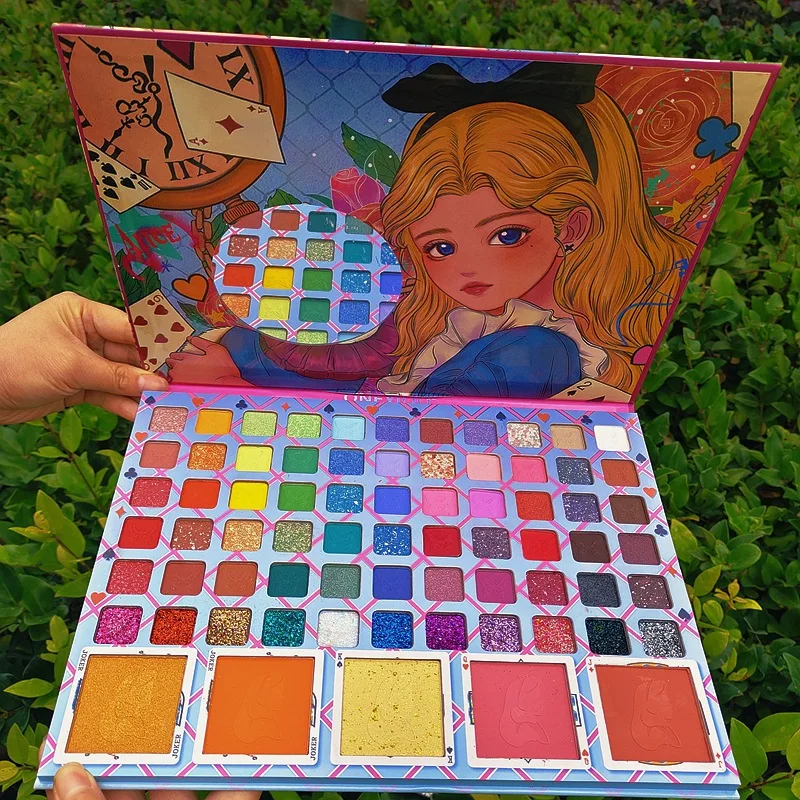 Description Picture 4 of item72 Colors Eye shadow Palette Glitter Eye Makeup kawaii Eyeshadow Palette Professional Matte  Colorful Powder Makeup Pallet