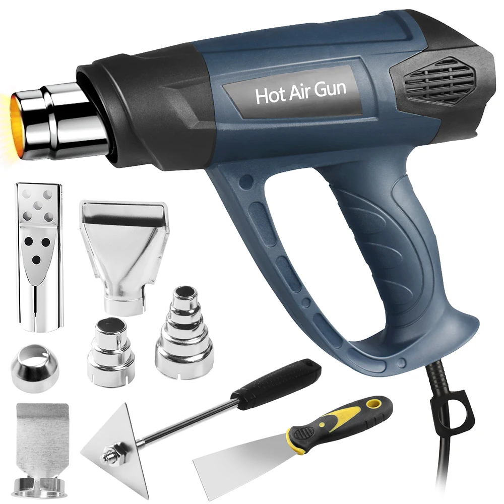 Heat Guns,2000W 110V Fast Heat/Overload Protection/Heavy Duty Hot Air Gun Kit Variable Temperature Control Overload Protection