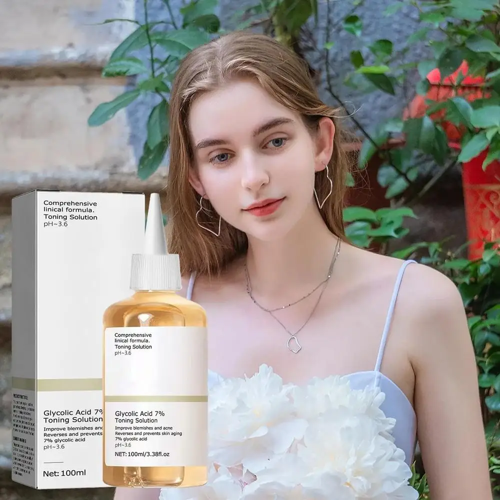 Description Picture 3 of item100ml Repairing Facial Oil Nourishing Gentle Glycolic Acid Toner Face Essence The Glycolic Acid 7% Toning Solution