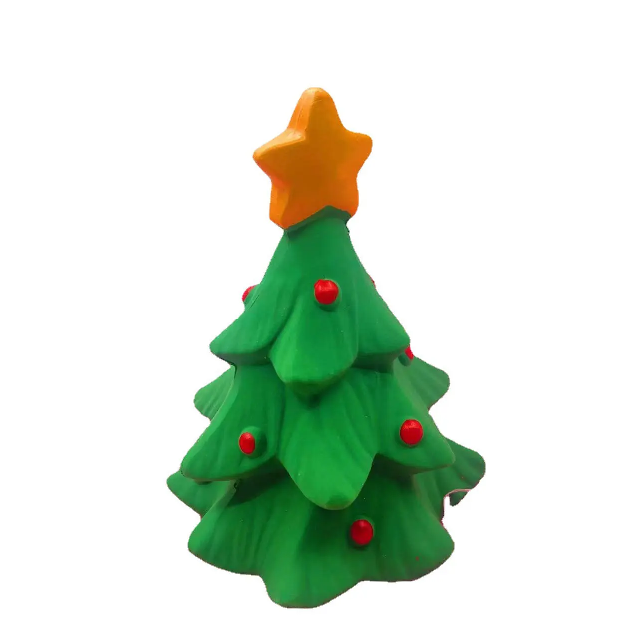 Description Picture 2 of item2023Christmas pet gift pet dog voice bite resistant toy woven animal cotton rope molar pet toy Christmas tree latex toy supplies