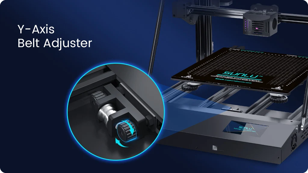 Description Picture 6 of itemSUNLU 3D Printer S9 Plus FDM 3D Printer Auto Filament Drying Silent Printing Full Metal Frame extruder High Precision Free Ship