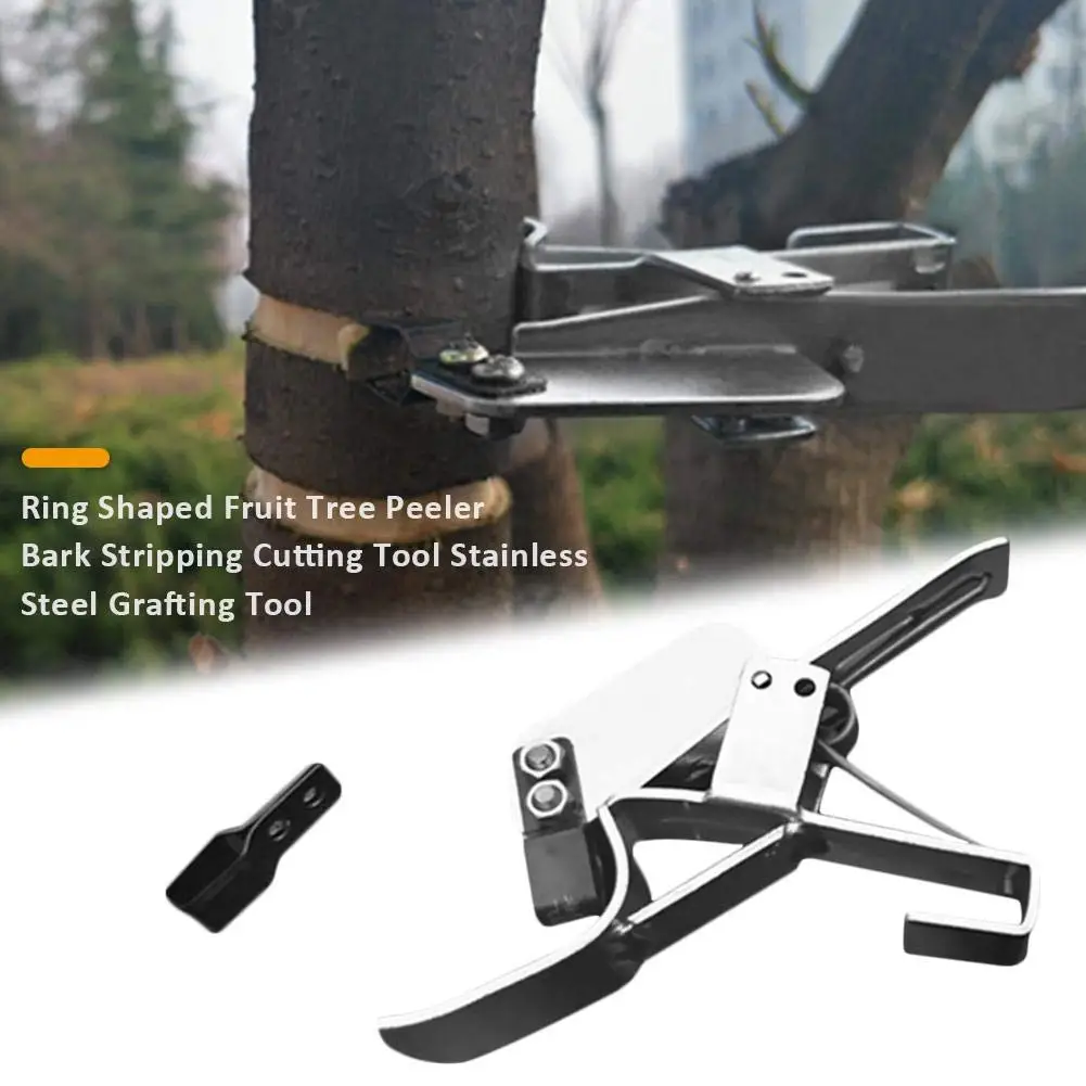 Description Picture 2 of itemRing Shaped Fruit Tree Peeler Bark Stripping Cutting Tool Stainless Steel Grafting Tool