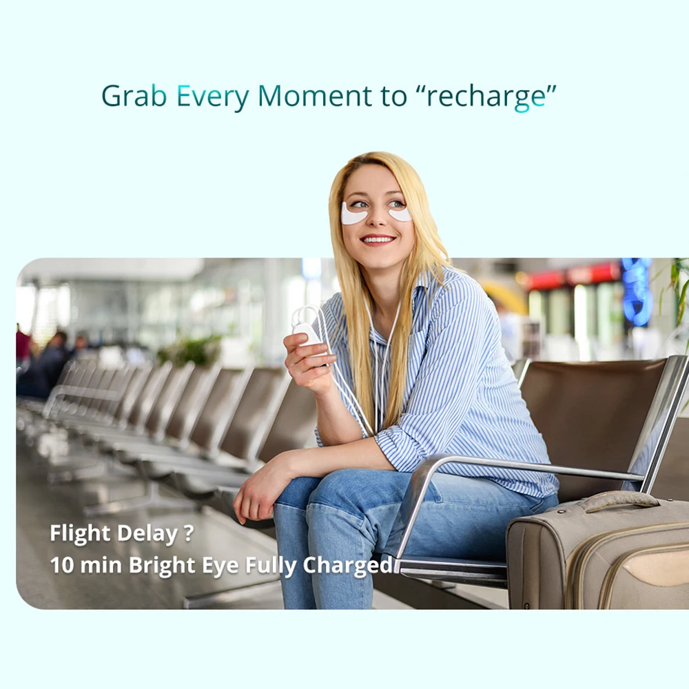 Description Picture 5 of itemNew EMS Microcurrent RF Massage Eye Mask Electric Eye Patch Reduce Wrinkles Puffiness Dark Circles Eye Bags Eye Massager Device