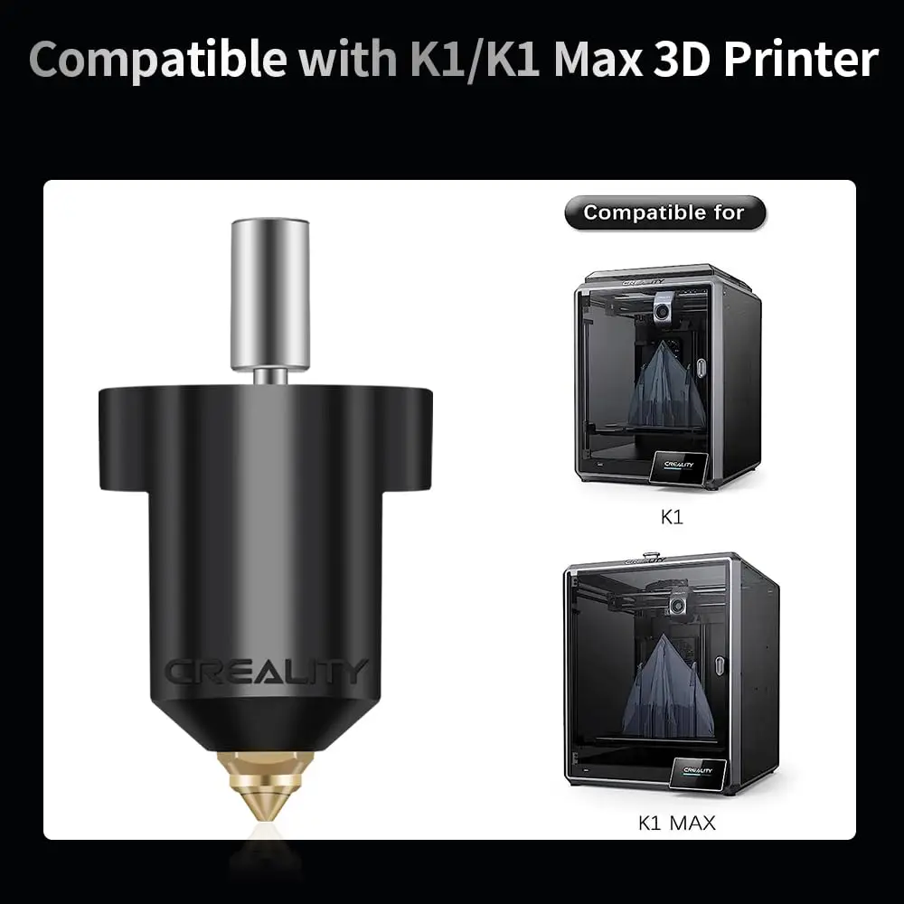 Creality K1 / K1 MAX Ceramic Heating Block Kit NEW Upgrade 300°C High Tem/Flow Printing Uniform Feeding for K1/K1MAX 3D Printer