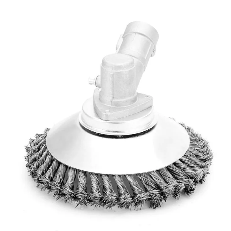 Description Picture 4 of item6/8inch Carbon Steel Wire Break-Proof Rounded Edge Weed Trimmer Edge Head Power Lawn Mower Garden Weed Brush Lawn Mower