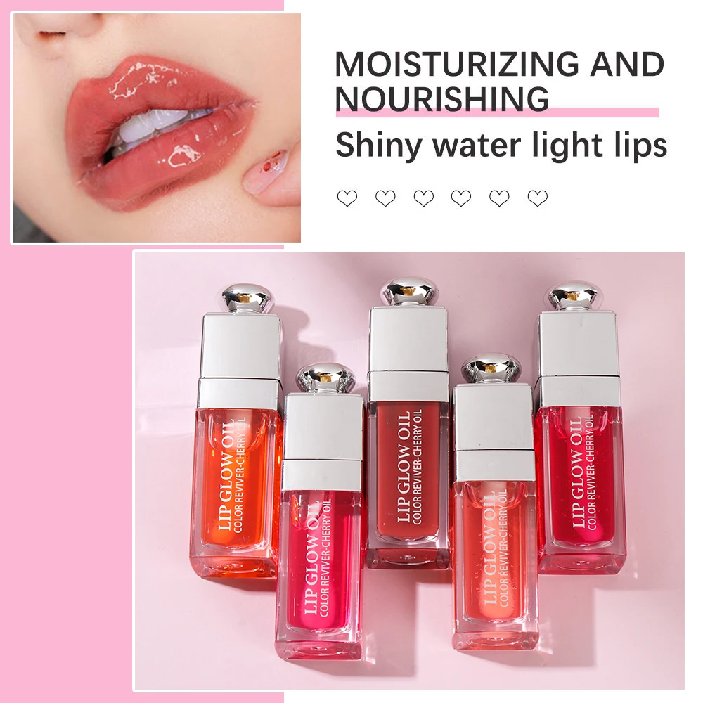 Description Picture 3 of itemClear Mode 6Ml Crystal Jelly Hydraterende Lip Olie Plumping Lipgloss Sexy Mollige Lip Glow Olie Getinte Lip Voller lippen Makeup