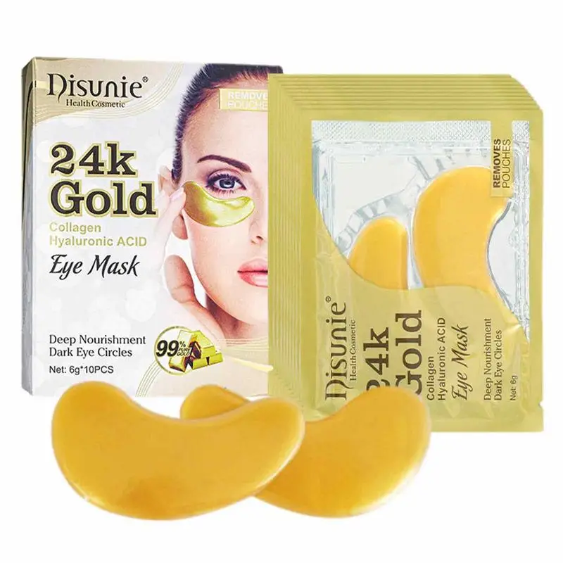 Crystal Collagen Gold Eye Mask Anti-Aging Anti Wrinkle Dark Circles Acne Remove Puffiness Fade Dark Circles Eye Skin Care Patch