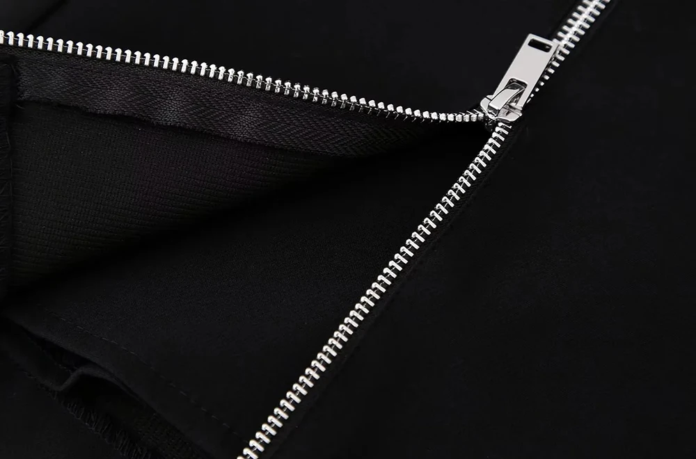 Description Picture 6 of itemTRAF Women Fashion With Zips Shorts Skirts Vintage High Waist Side Zipper Female Skort Mujer