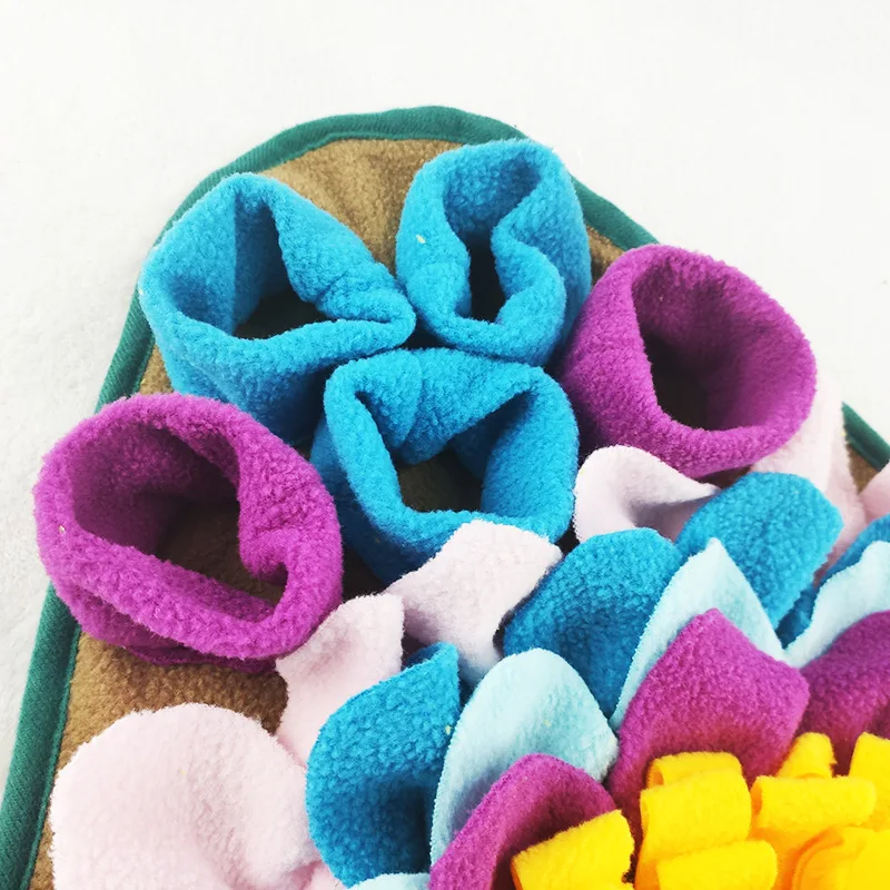 Dog Snuffle Pad Washable Nose Smell Training Sniff Mat Leak Food Slow Feeding Bowl Food Dispenser Blanket Pet Puzzle Toys Carpet