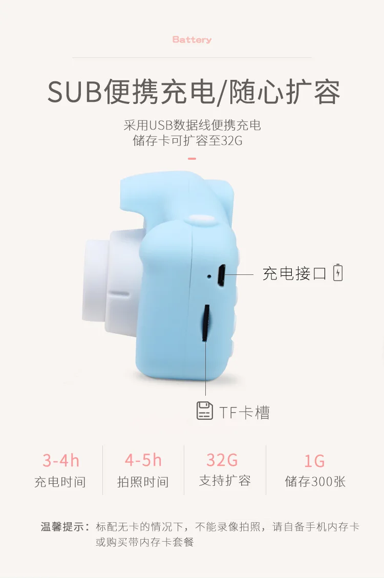 Description Picture 6 of itemMini Children's Camera Kids Toys Photos Camera Boy Girl Christmas Birthday Gift 1080P Video Digital Camera Baby Toys