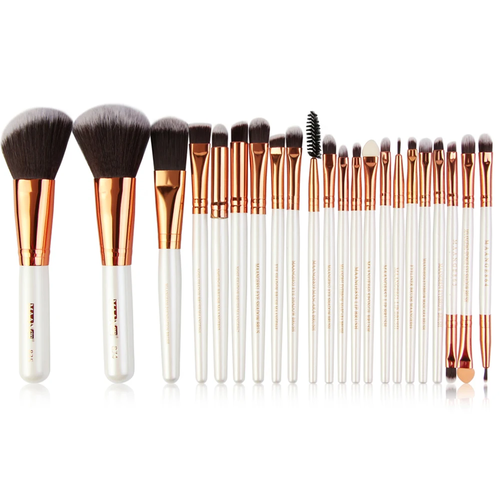 MAANGE Professional Makeup Brushes Set Cosmetic Foundation Powder Blush Eye Shadow Lip Make Up Brush Tool Kit