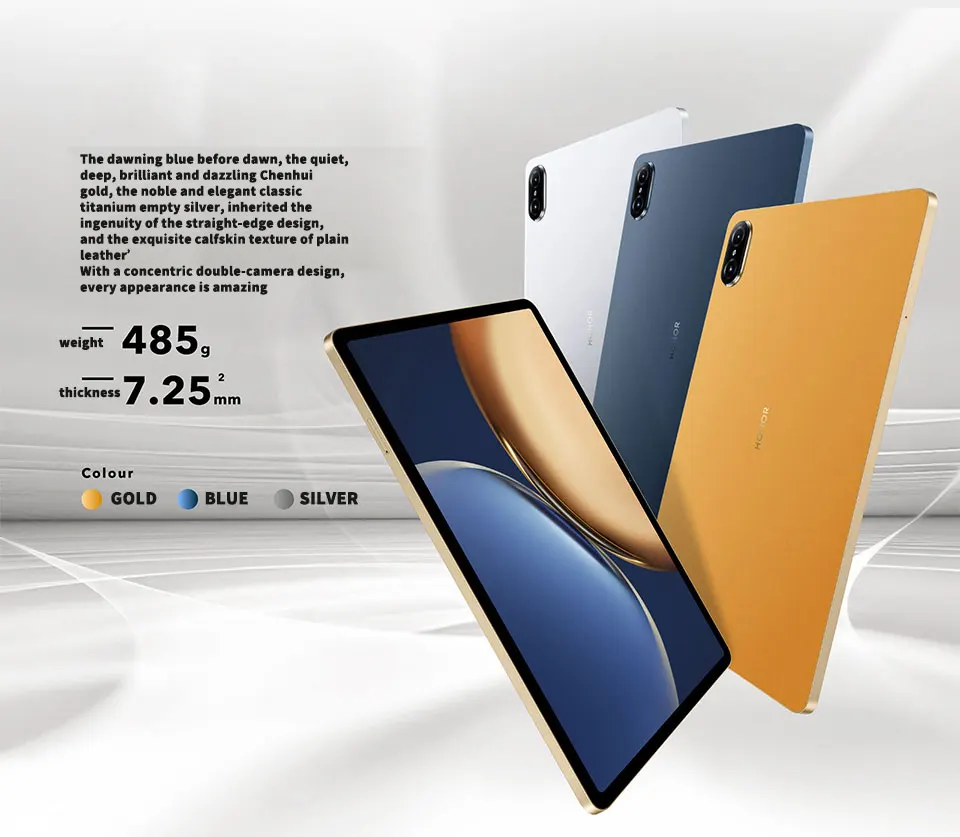 Description Picture 4 of itemHONOR Mediapad V7 Pro 11 Inch 2.5K 120Hz Screen MediaTek 1300T Octa Core 8GB RAM 128GB ROM HONOR Tablet PC V7 Pro 13MP+2MP WiFi6