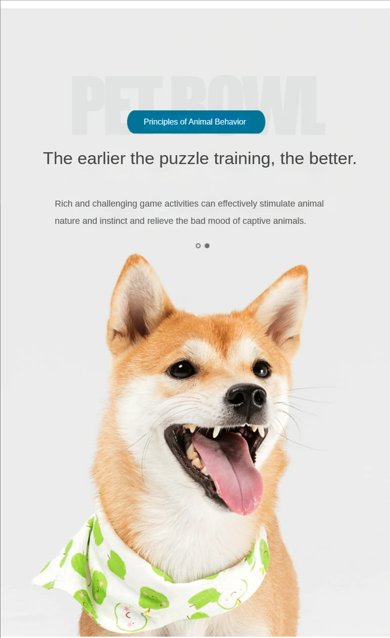 Description Picture 5 of itemNew Dog Puzzle Toys Pet Supplies Toys Slow Food Tray Dog Bowl Chew Toys Dog Slow Food Feeding Educational Training Game Toys