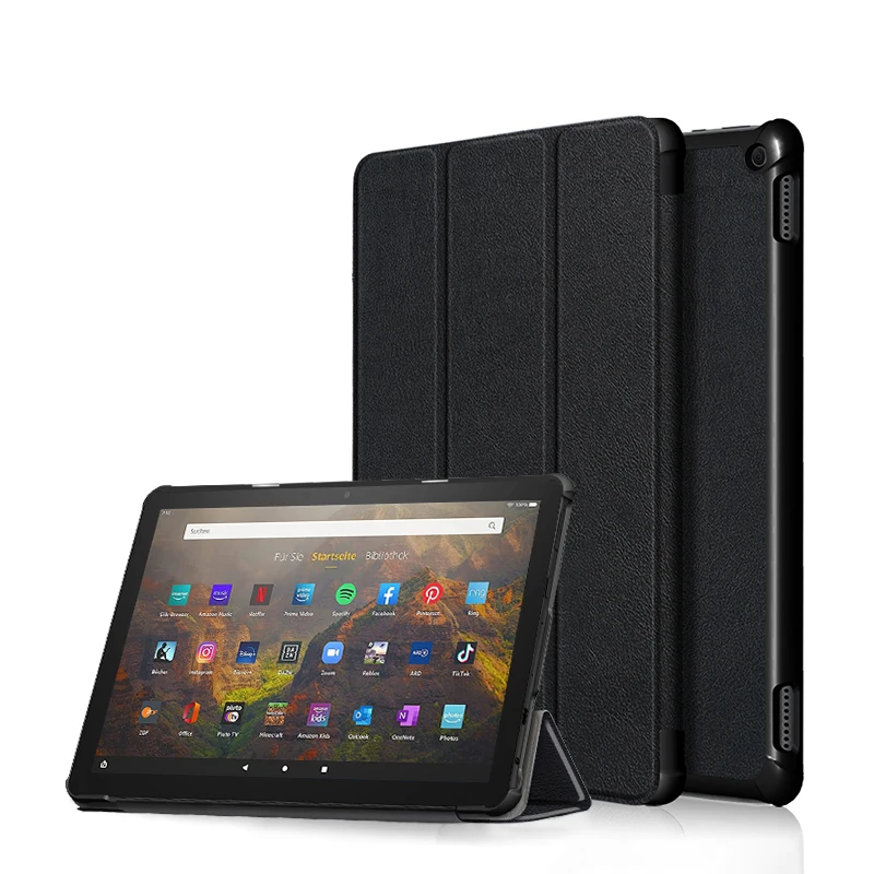 Description Picture 3 of itemHUWEI Smart Case For Amazon Kindle Fire HD 10 HD10 Plus 2021 10.1'' Tablet PU Leather Tri-folding Stand Cover T76N2B T76N2P Case