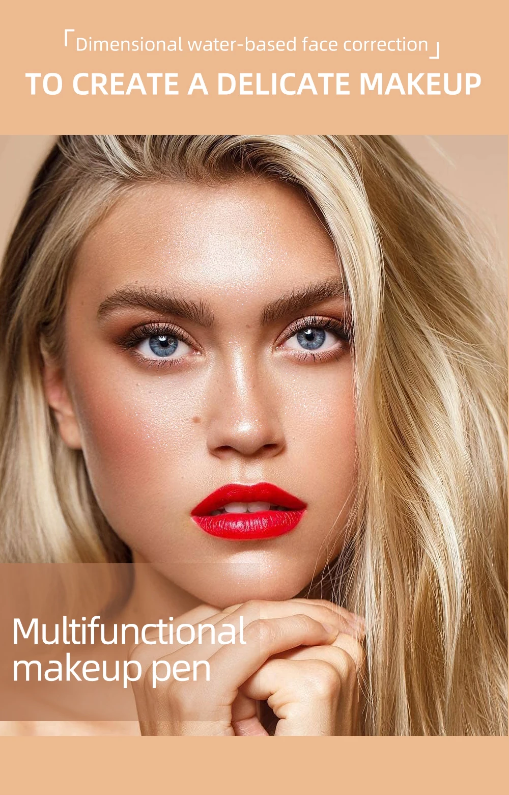 Description Picture 3 of item1PCS Liquid Blush Velvet Matte Blusher Face Pigment Lasting Beauty Natural Cream Cheek Tint Orange Peach Blush Makeup Maquiagem