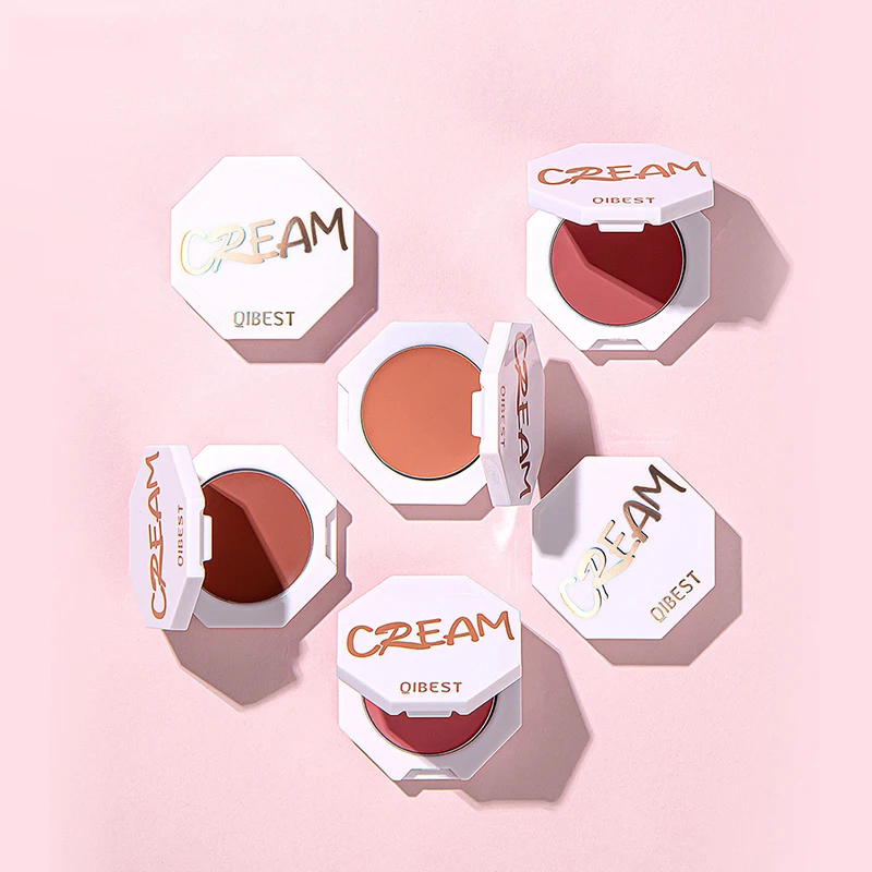 Description Picture 2 of item6 Colors Face Blusher Peach Cream Waterproof Makeup Blush Palette Cheek Contour Blusher Cream Korean Makeup Rouge Tint Blush