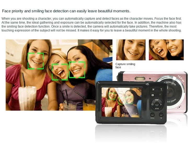 Description Picture 4 of itemELRVIKE 2021 Ultra thin HD original digital camera gift digital camera gift digital camera