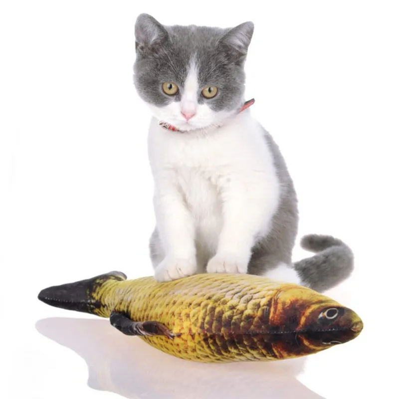 Description Picture 6 of itemHot Sale Artificial Cat Catnip Toys Fish Plush Dog Pillow Pet Cat Dog Chew Scratch Pillow Toys Sleeping Cushion 1pc