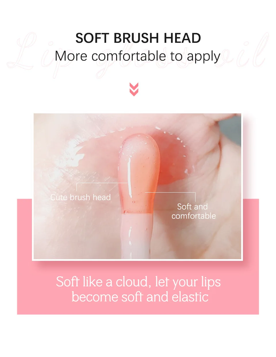 Description Picture 3 of itemNew Lip Oil Clear Crystal Jelly Lip Gloss Moisturizing Lip Oil Makeup NonSticky Sexy Gloss Lip Glaze Korean Fashion Lipstick