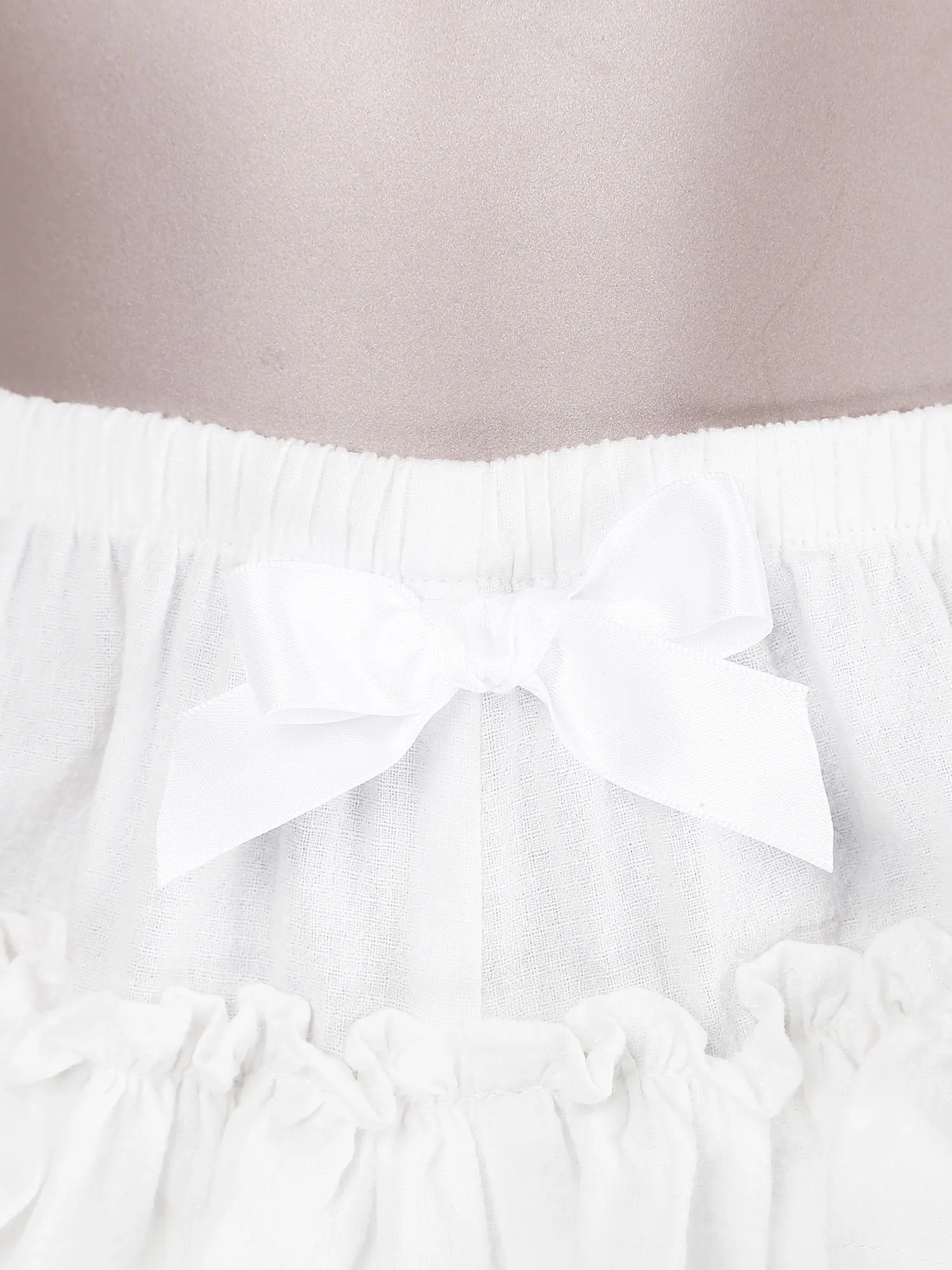 Description Picture 6 of itemLace Ruffle Pumpkin Bloomers Women Teen Girls Victorian Bowknot Frilly Bloomer Shorts Lolita Vintage Gothic Pantaloons Costume