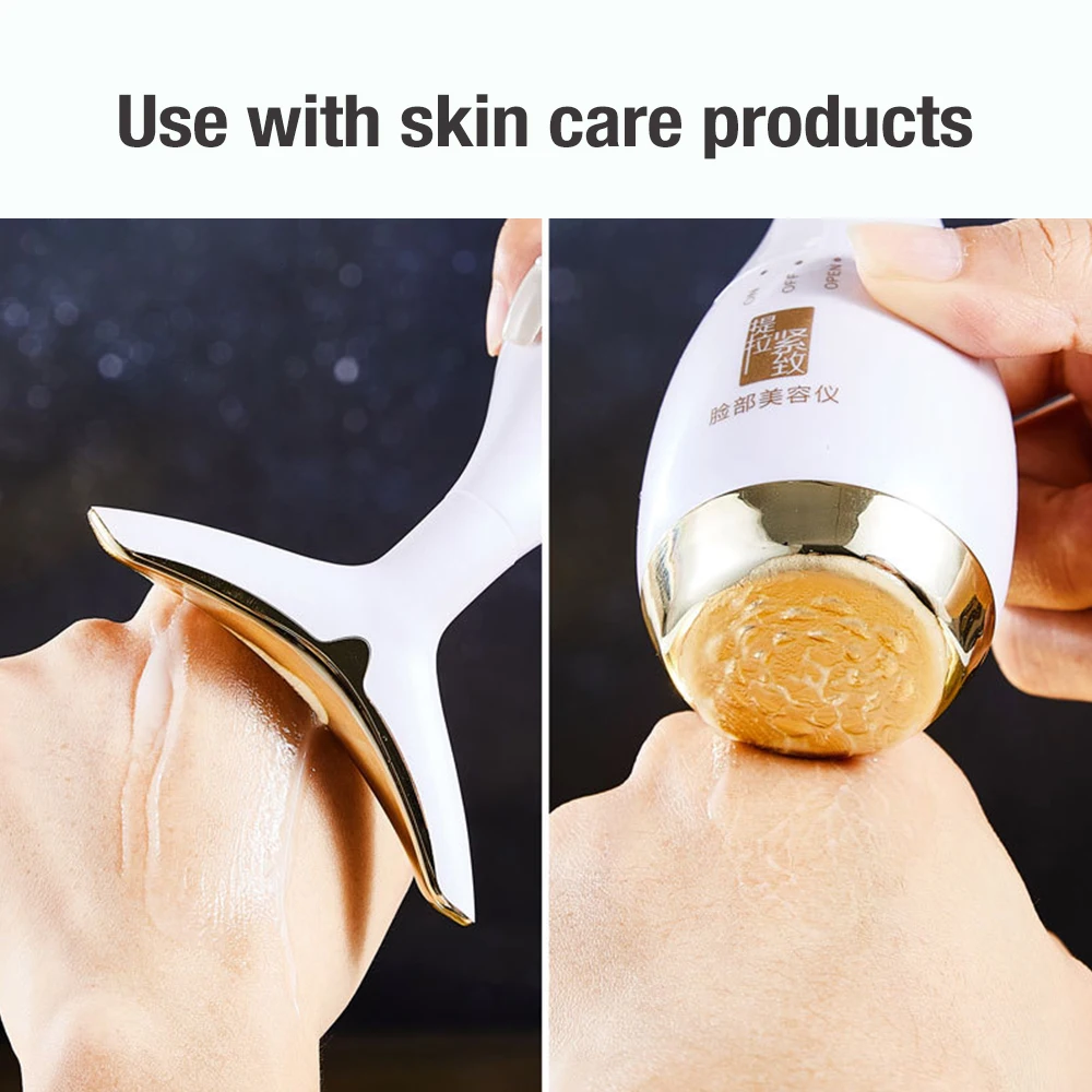 Description Picture 6 of itemSonic Vibration Neck Beauty Device Facial Massager Fade Lines Reduce Wrinkles Double Chin Tighten Skin Face Lifting Machine