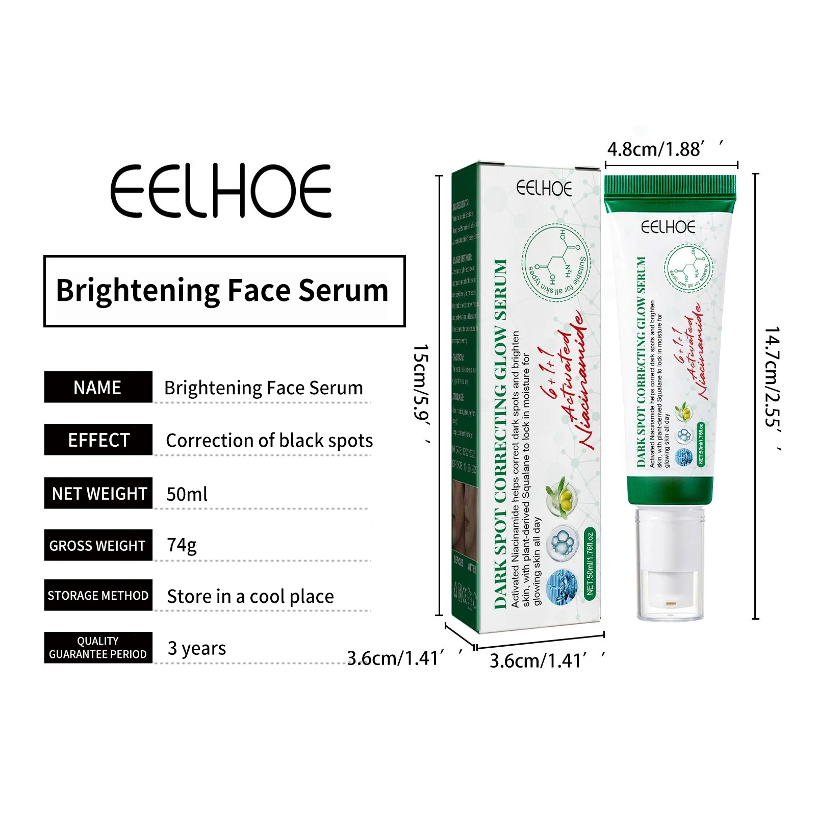 Description Picture 5 of itemDark Spot Removal Serum Remove Melasma Fade Pigmentation Brighten Chloasma Sun Spots Remover Anti Aging Whitening Freckles Cream