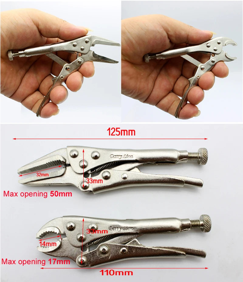 Description Picture 3 of item2pcs/set Mini Vice Grip Style Locking Pliers 5